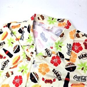 2023 San Francisco SF Giants Foodie Coca Cola Hawaiian Shirt Stadium Giveaway M.